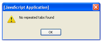 Close Repeated Tabs no repetitions
